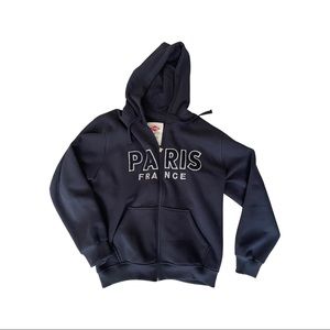 Paris France Zip up Hoodie